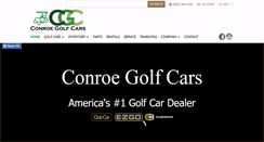 Desktop Screenshot of conroegolfcars.com