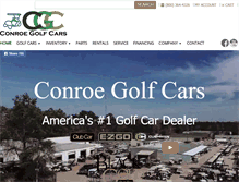 Tablet Screenshot of conroegolfcars.com